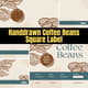 Handdrawn Coffee Beans Square Label - Artistic Packaging Template for Food & Beverage Branding 1
