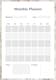 Monochrome Elegance Monthly Planner - Sleek Minimalist Organizer for Effective Time Management and Productivity 3