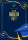 Dark Blue Gold Classy Graduation Party Invitation - Elegant Invitation Template for Graduation Celebrations and Formal Events 3