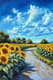 Summer Rural Road - Serene Landscape Art for Tranquil Home and Office Decor 6