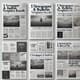 5 Newspaper & Bulletin Templates Bundle - Editable InDesign Layouts for Professional Print and Digital Publications 3