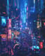 Cyberpunk Space Art - Chaotic Alien City at Night - Futuristic Sci-Fi Vectors for Designers and Creative Projects 6