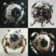 Orb-Tech Multi-Tool Repair Sphere Concept - Futuristic Mechanical Robotics Art for Designers and Creators 5
