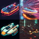 Futuristic Hovercraft Pixel Art - Retro Pixel Style Vehicles for Game Developers and Digital Creators 6