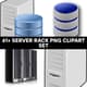 61+ Server Rack PNG Clipart Set - High-Tech Science Fiction Server Illustrations for Designers and Content Creators 1