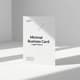Minimal Business Card Light Theme - Clean and Modern Corporate Identity Templates for Professionals 1