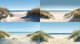 Sandy Beach with Dunes - Serene Seascape Landscape Art for Relaxing Spaces and Creative Projects 3