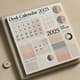 Desk Calendar 2025 - Contemporary Monthly Design - Sleek Organized Planner for Personal and Professional Use 5