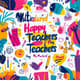 Multicoloured Creative Happy Teachers Day Postcard - Vibrant Greeting Card for Educators and Thoughtful Appreciation 1