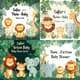 Safari Theme Cartoon Baby Shower Invite - Whimsical and Charming Digital Invitation for Memorable Baby Celebrations 4
