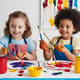 Siblings Painting Together - Cinematic Lifestyle Stock Video for Family & Creative Storytelling 1