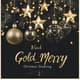 Black Gold Merry Christmas Greeting Card - Elegant Festive Holiday Invitation for Personal and Business Use 5