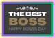 Modern Style Boss Appreciation Greeting - Contemporary Leadership Cards for Professional Recognition and Team Motivation 5
