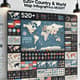 520+ Country & World Map Infographics MOGRT - Premium Animated Map Infographics for Business and Creative Presentations 2025-2026 5