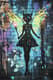 Whimsical Glowing Fairy Graffiti - Vibrant Street Art Character Design for Urban Creatives and Mural Projects 6