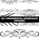 50+ Ornamental Arabesque Designs - Elegant Multi-Style Graphic Bundle for Designers and Creators 3