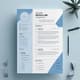Skyline Resume Light Blue Template Editable Pack - Professional Business CV Designs for Career Growth and Easy Customization 1