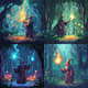 Wizard Casting Spell Pixel Art - Vibrant Pixel Character Art for Game Developers and Digital Creators 4