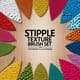 Stipple Texture Brush Set PS AI - Premium Stipple Brushes for Creative Photoshop and Illustrator Artwork 3