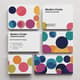 Modern Circles Stationery Bundle - Sleek Business Card and ID Design for Professional Branding 1
