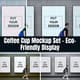 Coffee Cup Mockup Set Eco-Friendly Display - Sustainable Branding Mockups for Creative and Commercial Use 3