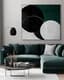 Monochromatic Abstract Design - Modern Mood - Contemporary Minimalist Wall Art for Stylish Interiors and Creative Spaces 1