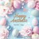 Dream Aesthetic Happy Easter Design - Elegant Springtime Easter Invitation for Creative Celebrations 1