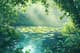 Spring Pond Reflection - Serene Landscape Art for Tranquil Spaces and Creative Decor 1