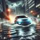 Car Driving Through Flood - Cinematic Nature Stock Video for Dynamic Storytelling and Visual Impact 4