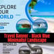 Travel Banner - Black Blue Minimalist Landscape - Sleek Marketing Banner Templates for Professional Brand Campaigns 4