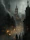 Gothic Steampunk Cityscape - Dark Aesthetic Digital Art for Gothic and Steampunk Creators 5