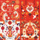 Red Orange Lunar New Year Celebration Card - Vibrant Festive Holiday Greetings for Personal & Business Use 6