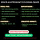 Observatory Coloring Page - Detailed Space & Astronomy Coloring Art for Creative Relaxation and Educational Fun 2