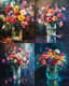 Floral Bouquet Oil - Vibrant Oil Painting for Artistic Expression and Elegant Décor 1