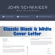 Classic Black & White Cover Letter - Timeless Business Templates for Professional Portfolio & Career Success 5