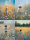 Child in Wildflower Field Pastel - Timeless Pastel Painting for Serene Home and Artistic Spaces 3