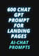 600+ AI ChatGPT Prompts - High-Converting Landing Pages for Marketers and Content Creators 1