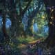 Elderlight Woods Arcane Arboretum Concept - Mystical Environment Concept Art for Fantasy Creators and Game Designers 6