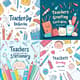 Teachers Day Greeting Card With Cute Stationary - Charming Teacher Appreciation Card for Thoughtful Personal and Educational Greetings 4