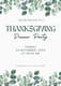 Leaves Thanksgiving Dinner Party Invitation - Elegant Autumn-Themed Invitation Template for Memorable Gatherings 3