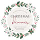 Christmas Dinner Party Invitation Square - Festive Holiday Greeting Card Template for Elegant Seasonal Celebrations 3