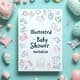 Illustrated Cute Baby Shower Invitation - Charming Hand-Drawn Cards for Memorable Celebrations and Keepsakes 6