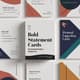 Bold Statement Cards - Personal Branding Design Set - Sleek Business Card Templates for Professionals and Entrepreneurs 1