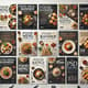 Food Menu Banner Templates - Social Media PSD Set - Versatile Social Media Advertising Designs for Food Brands and Marketers 3