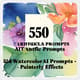 550 Watercolor AI Prompts - Painterly Effects - Creative AI Art & Graphics Prompts for Designers and Digital Artists 3