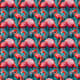 Tropical Flamingo Sunset Patterns - Vibrant Wildlife Prints for Creative Projects and Home Decor 3
