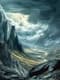 Rocky Mountain View - Serene Sunlit Mountain Landscape Art for Calm and Inspiring Spaces 6
