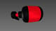 Red & Black Bottle Design - Modern 3D Printing Model for Creative Prototyping and Product Development 3