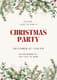 Beige Green Red Watercolor Christmas Party Invite - Elegant Holiday Invitation Template for Seasonal Celebrations 3
