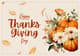 Festive Floral Thanksgiving Greeting Postcard - Elegant Harvest-Themed Seasonal Card for Warm Holiday Wishes 3